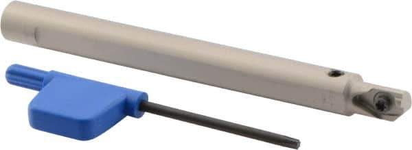 Iscar - MIFHR, Internal, Right Hand, 0.492" Max Depth of Cut, Indexable Grooving Tool Holder - MI.R 8 Insert Compatibility, 3/8" Shank Width, 4.03" OAL, Through Coolant - Apex Tool & Supply