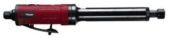 Chicago Pneumatic - 1/4" Collet, Straight Handle, Straight Air Die Grinder - 22,000 RPM, Rear Exhaust, 11.2 CFM, 0.42 hp, 6.21 bar, 1/4" Inlet - Apex Tool & Supply