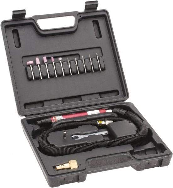 Chicago Pneumatic - 7 CFM, Pencil Grinder Kit - 60,000 RPM, 6.3 bar Air Pressure, 90 psi Air Pressure - Apex Tool & Supply