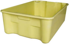 MFG Tray - 300 Lb Load Capacity Yellow Fiberglass Tote Container - Stacking, Nesting, 19.3" Long x 12-1/2" Wide x 6" High - Apex Tool & Supply