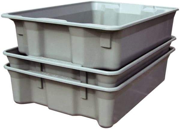 MFG Tray - 500 Lb Load Capacity White Fiberglass Tote Container - Stacking, Nesting, 42-1/2" Long x 20" Wide x 14.3" High - Apex Tool & Supply