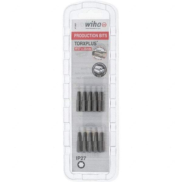 Wiha - 1/4" Drive IP27 Torx Plus Screwdriver Bit - 1" OAL, Insert Bit - Apex Tool & Supply