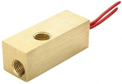 Gems Sensors - 1,000 psi, Brass Housing, Fixed Set Point Flow Switch, Miniature - 1 Flow Set Point, 1 GPM - Apex Tool & Supply