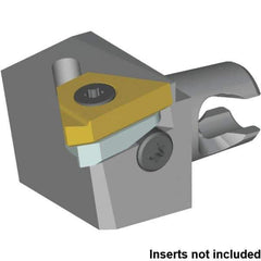 Kennametal - Insert Style LT 16EL, 20mm Head Length, Left Hand Cut, External Modular Threading Cutting Unit Head - System Size KM16, 10mm Center to Cutting Edge, Series KM Micro - Apex Tool & Supply