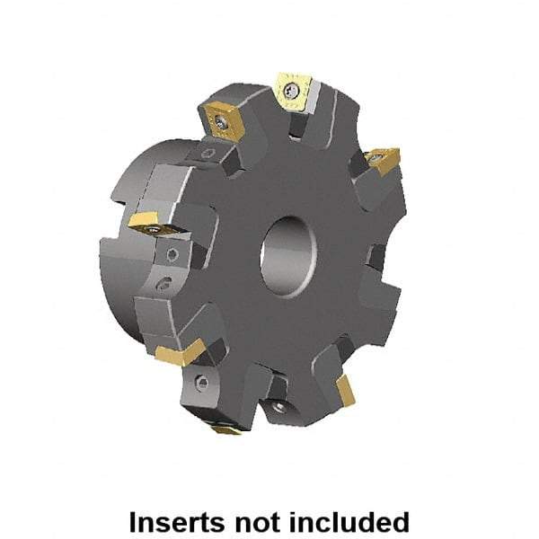 Kennametal - Shell Mount Connection, 0.551" Cutting Width, 2.1028" Depth of Cut, 200mm Cutter Diam, 1.5748" Hole Diam, 14 Tooth Indexable Slotting Cutter - KSSM Toolholder, SP.T 10T3.. Insert, Neutral Cutting Direction - Apex Tool & Supply