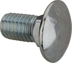 Value Collection - 1/2-13 UNC 1" Length Under Head, Standard Square Neck, Carriage Bolt - Grade 2 Steel, Zinc-Plated Finish - Apex Tool & Supply