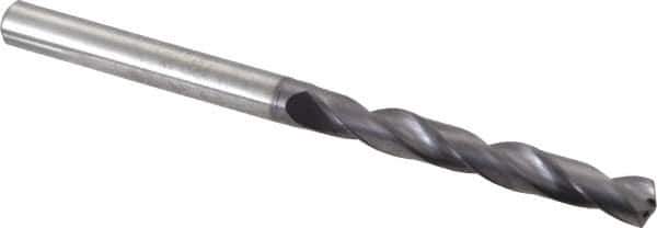 Value Collection - 5/16" 140° Point Solid Carbide Jobber Drill - TiAlN Finish, Spiral Flute, Straight Shank, Right Hand Cut, 2-33/64" Flute Length, 4-41/64" OAL - Apex Tool & Supply