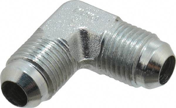 Parker - 3/8" Tube OD, 37° Steel Flared Tube Union Elbow - Flare x Flare Ends - Apex Tool & Supply