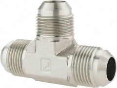 Parker - 3/4" Tube OD, 37° Steel Flared Tube Union Tee - Flare x Flare x Flare Ends - Apex Tool & Supply