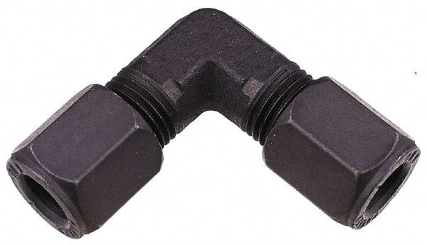 Parker - Metal Flareless Bite Tube Union Elbow - 1/8 NPTF - Apex Tool & Supply