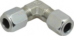 Parker - Metal Flareless Bite Tube Union Elbow - 3/8 NPTF - Apex Tool & Supply