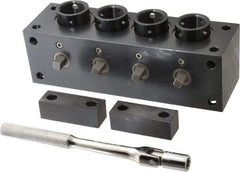 Yuasa - Series 5C, Horizontal Multi-Collet Chuck Block - Manually Activated, 3" Base Diam Width - Apex Tool & Supply