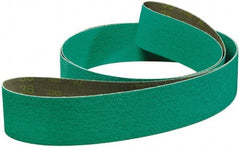 3M - 2" Wide x 72" OAL, 60 Grit, Zirconia Alumina Abrasive Belt - Zirconia Alumina, Medium, Coated, YF Weighted Cloth Backing, Series 577F - Apex Tool & Supply