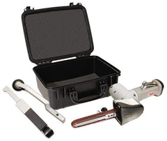 3M - 1/2 x 18, 1/4 x 18 and 1/8 x 18 Inch, 22,000 RPM Air Belt Sander - 0.6 Hp, 27 CFM Air Consumption - Apex Tool & Supply