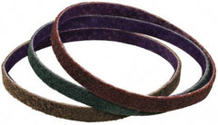 3M - 3" Wide x 10-11/16" OAL, Aluminum Oxide Abrasive Belt - Aluminum Oxide, Coarse, Nonwoven, Series DF-BL - Apex Tool & Supply