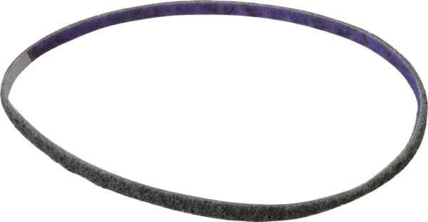 3M - 1/4" Wide x 18" OAL, Aluminum Oxide Abrasive Belt - Aluminum Oxide, Fine, Nonwoven, Series DF-BL - Apex Tool & Supply