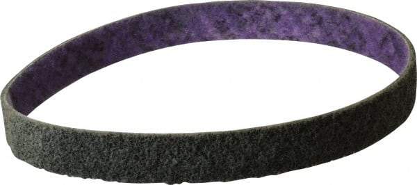 3M - 3/4" Wide x 18" OAL, Aluminum Oxide Abrasive Belt - Aluminum Oxide, Fine, Nonwoven, Series DF-BL - Apex Tool & Supply