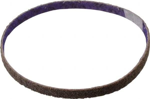 3M - 1/2" Wide x 24" OAL, Aluminum Oxide Abrasive Belt - Aluminum Oxide, Coarse, Nonwoven, Series DF-BL - Apex Tool & Supply