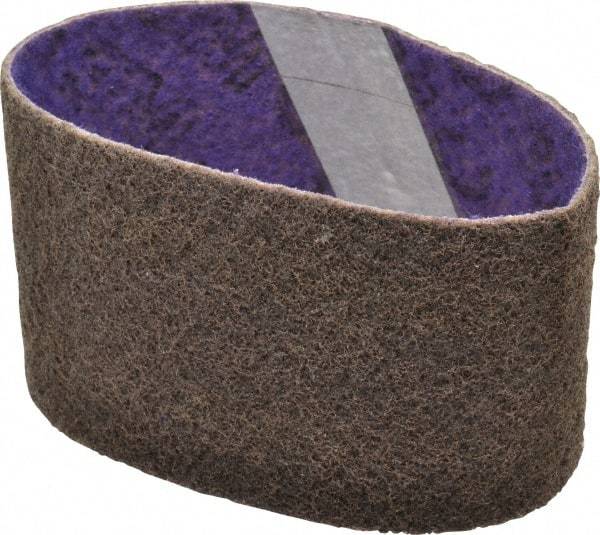 3M - 3-1/2" Wide x 15-1/2" OAL, Aluminum Oxide Abrasive Belt - Aluminum Oxide, Coarse, Nonwoven, Series DF-BL - Apex Tool & Supply