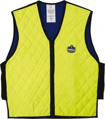 Ergodyne - Size XL, Lime Cooling Vest - 42 to 46" Chest, Zipper Front, Nylon - Apex Tool & Supply