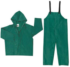 MCR Safety - Size 4XL, Green, Chemical, Rain, Disposable Encapsulated Suit - Attached Hood - Apex Tool & Supply