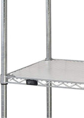 Quantum Storage - 24" Wide, Open Shelving Accessory/Component - HDPE, Polyethylene Finish, 72" Long, Use with Wire Shelving Units - Apex Tool & Supply