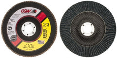 CGW Abrasives - 6" 40 Grit 7/8" Center Hole Type 27 Zirconia Alumina Flap Disc - Apex Tool & Supply