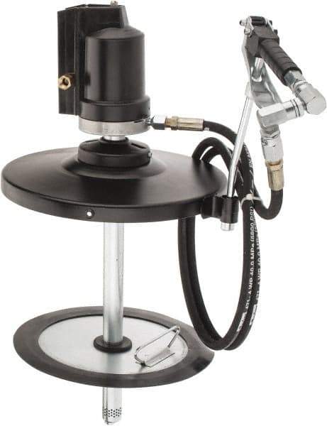 PRO-LUBE - Grease Lubrication 1 Lb/min Flow Steel Air-Operated Pump - For 25 to 50 Lb & 5 Gal Container - Apex Tool & Supply