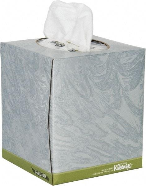 Kleenex - Flat Box of White Facial Tissues - 2 Ply - Apex Tool & Supply
