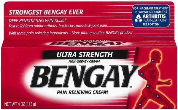 Johnson & Johnson - 4 oz Pain Relief Cream - Comes in Tube, Extra Strength - Apex Tool & Supply