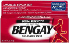 Johnson & Johnson - 4 oz Pain Relief Cream - Comes in Tube, Extra Strength - Apex Tool & Supply