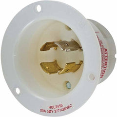 Hubbell Wiring Device-Kellems - 3-Phase Wye 277/480 VAC 20A NEMA L19-20P Industrial Twist Lock Inlet - Apex Tool & Supply