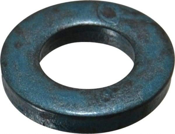 Metric Blue - M8 Screw, Alloy Steel Standard Flat Washer - 9.32mm ID x 17.75mm OD, 3mm Thick - Apex Tool & Supply