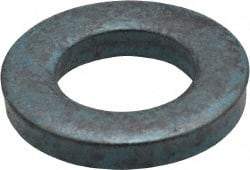 Metric Blue - M10 Screw, Alloy Steel Standard Flat Washer - 11.51mm ID x 20mm OD, 3mm Thick - Apex Tool & Supply