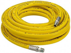 Continental ContiTech - 3/4" ID x 1.19" OD 50' Long Oil Resistant Air Hose - MNPT x MNPT Ends, 500 Working psi, -20 to 190°F, 3/4" Fitting, Yellow - Apex Tool & Supply