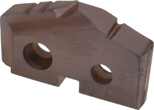 Allied Machine and Engineering - 55/64" Diam x 5/32" Thick, Seat Code 1, 132° Included Angle Spade Drill Insert - AM200 Coated, Cobalt, Grade Super Cobalt, Series GEN2 T-A - Apex Tool & Supply