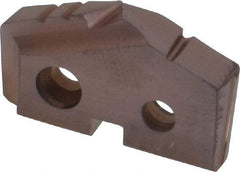 Allied Machine and Engineering - 55/64" Diam x 5/32" Thick, Seat Code 1, 132° Included Angle Spade Drill Insert - AM200 Coated, Cobalt, Grade Super Cobalt, Series GEN2 T-A - Apex Tool & Supply