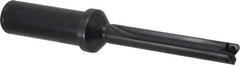 Allied Machine and Engineering - Series Z, 7/16 to 1/2" Diam, 3/4" Diam Straight Shank with Flange, Straight Flute Spade Drill - 2-3/8" Max Depth, 3-5/8" Body Length, 5-9/16" OAL, Standard Length, Through Coolant - Apex Tool & Supply