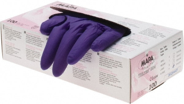 MAPA Professional - Size XL, 6 mil, Medical Grade, Powder Free Natural Rubber, Nitrile, Neoprene Blend Disposable Gloves - Apex Tool & Supply