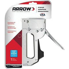 Arrow - Manual Staple Gun - Chrome Plated Steel - Apex Tool & Supply