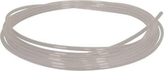 Parker - 1/2" ID x 9/16" OD, 1/32" Wall Thickness, 50' Long, PTFE FEP Tube - Natural, 65 Max psi - Apex Tool & Supply
