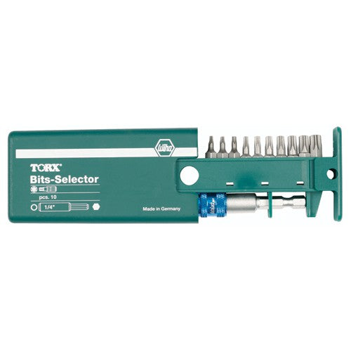Torx Bit Selector Set T7-T40, Magnetic 1/4″ Bit Holder in Plastic Storage Box - Apex Tool & Supply