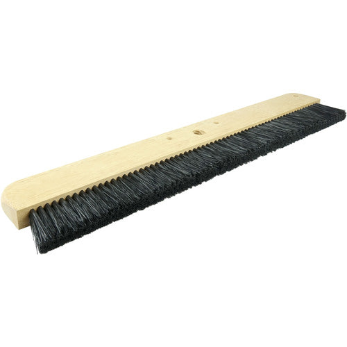 24″ Cement Finishing Brush, Wood Block, Black Polypropylene Fill, 3-1/4″ Trim - Apex Tool & Supply