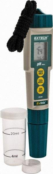 Extech - 0 to 14 pH, pH Meter - Flat Surface pH Meter Probe, Accurate up to 0.01 pH - Apex Tool & Supply