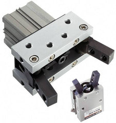 SMC PNEUMATICS - M5x0.8 Double Action Air Gripper - Internal & External Parallel Gripper, 15 to 102 psi - Apex Tool & Supply