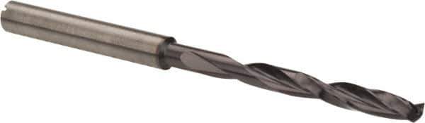 Guhring - 11/64", 140° Point, Spiral Flute, Solid Carbide Taper Length Drill Bit - FIREX Finish, 45mm Flute Length, 85mm OAL, Series 5512 - Apex Tool & Supply