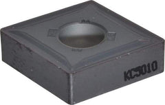 Kennametal - CNMG642 MP Grade KC5010 Carbide Turning Insert - TiAlN Finish, 80° Diamond, 3/4" Inscr Circle, 1/4" Thick, 1/32" Corner Radius - Apex Tool & Supply