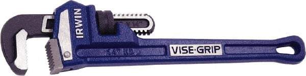 Irwin - 14" Cast Iron Straight Pipe Wrench - 2" Pipe Capacity - Apex Tool & Supply