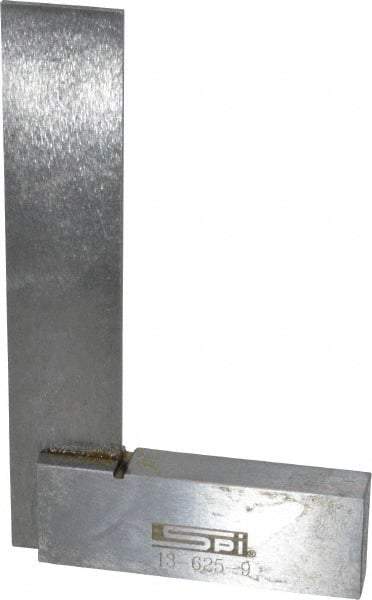 SPI - 3" Blade Length, 2-1/2" Base Length Spring Steel Square - 0.0006" (Parallel) & 0.0011" (Square) Accuracy - Apex Tool & Supply