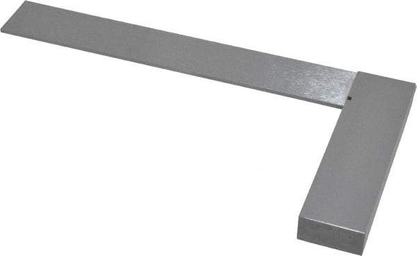 SPI - 6" Blade Length, 4" Base Length Spring Steel Square - 0.0007" (Parallel) & 0.0014" (Square) Accuracy - Apex Tool & Supply